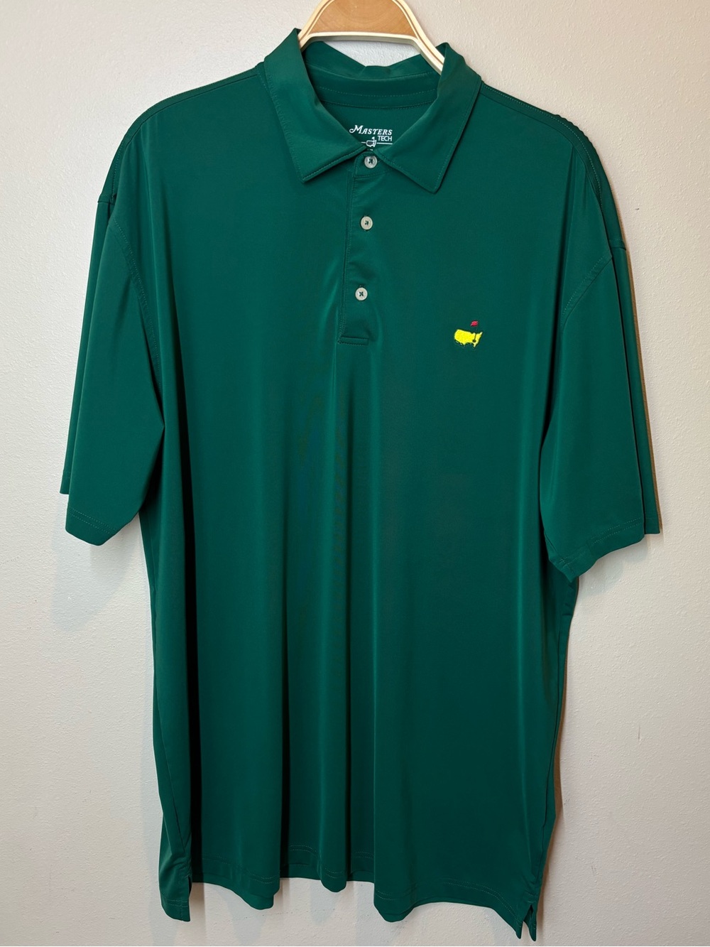 Masters, Masters Tech Green Performance Polo Shirt, XL